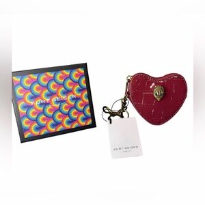Kurt Geiger London Kensington Heart Charm/Coin Pouch